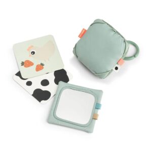 Done by Deer® držalo za kontrastne kartice Tiny Farm – Green