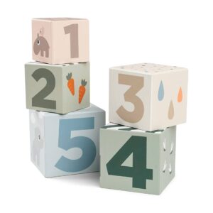 Done by Deer® kocke za zlaganje Deer Friends – Colour Mix