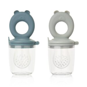 Liewood® mrežica za uvajanje hrane Miranda Bear – Whale Blue/Dove Blue
