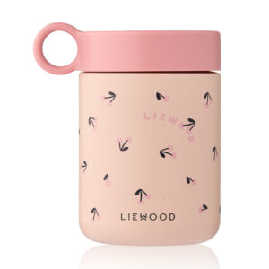 Liewood® termo posodica za hrano Kiani 350 ml – Mini Cherry Heart/Rosey